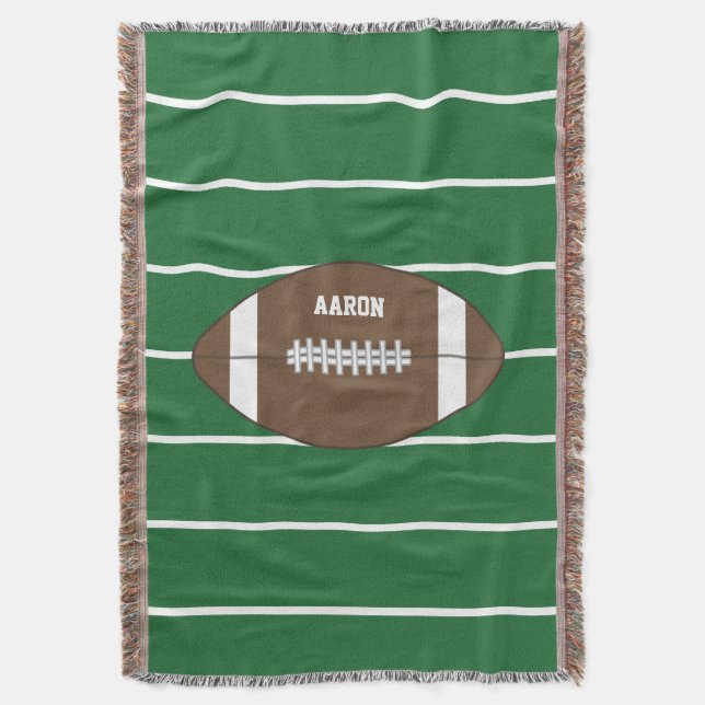 Personlig Football Blanket Filt (Framsidan Vertikal)