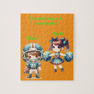 Personlig Football & Cheermanager Jigszle Puzzle Pussel