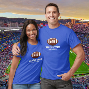 Personlig Football Design Namn, Number, Team T-shirt