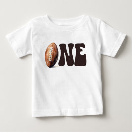 Personlig Football First Year Down Birthday T Shirt