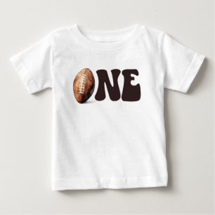 Personlig Football First Year Down Birthday T Shirt