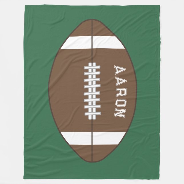 Personlig Football Fleece Blanket (Framsidan)