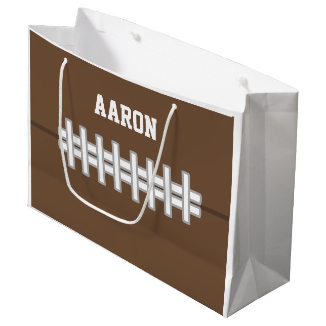 Personlig Football Gift Bag (Framsidan Vinklad)