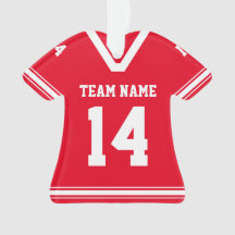 Personlig Football Jersey Red Photo