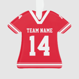 Personlig Football Jersey Red Photo