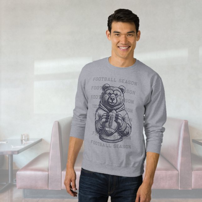 Personlig Football Lång Ärmad Tröja (Personalized Football Sweatshirt)