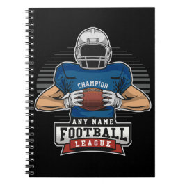 Personlig Football League Player Team Champ Anteckningsbok