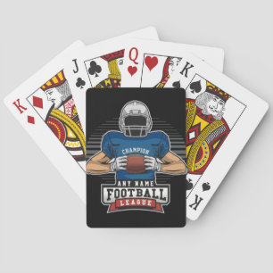 Personlig Football League Player Team Champ Casinokort