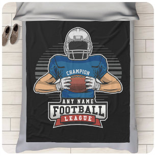 Personlig Football League Player Team Champ Fleecefilt