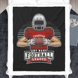 Personlig Football League Player Team Champ Fleecefilt