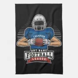 Personlig Football League Player Team Champ Kökshandduk