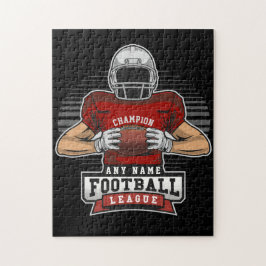 Personlig Football League Player Team Champ Pussel