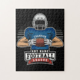 Personlig Football League Player Team Champ Pussel