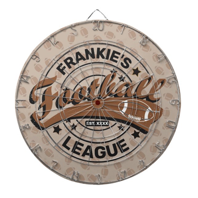 Personlig Football League Player Team Darttavla (Framsidan)