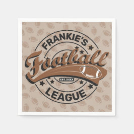 Personlig Football League Player Team Pappersservett