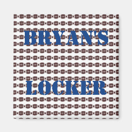 Personlig Football Locker Magnet