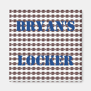 Personlig Football Locker Magnet
