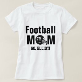 Personlig Football Mamma Shirt T Shirt