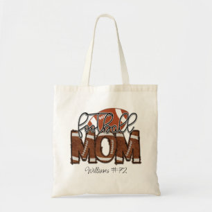 Personlig Football Mamma Tote Bag Tygkasse