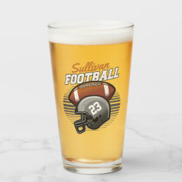 Personlig Football Player Team Number Helmet Glaskopp