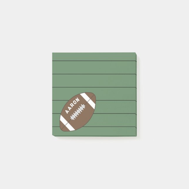 Personlig Football Post it Notes Gift Post-it Block (Framsida)