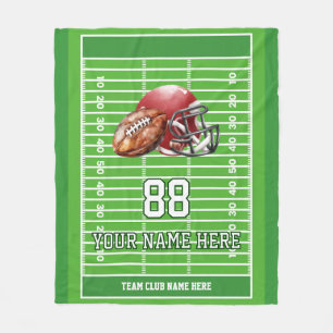 Personlig Football Team Player Fleecefilt