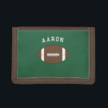 Personlig Football Wallet Gift<br><div class="desc">Designen kommer från originalteckningen.</div>