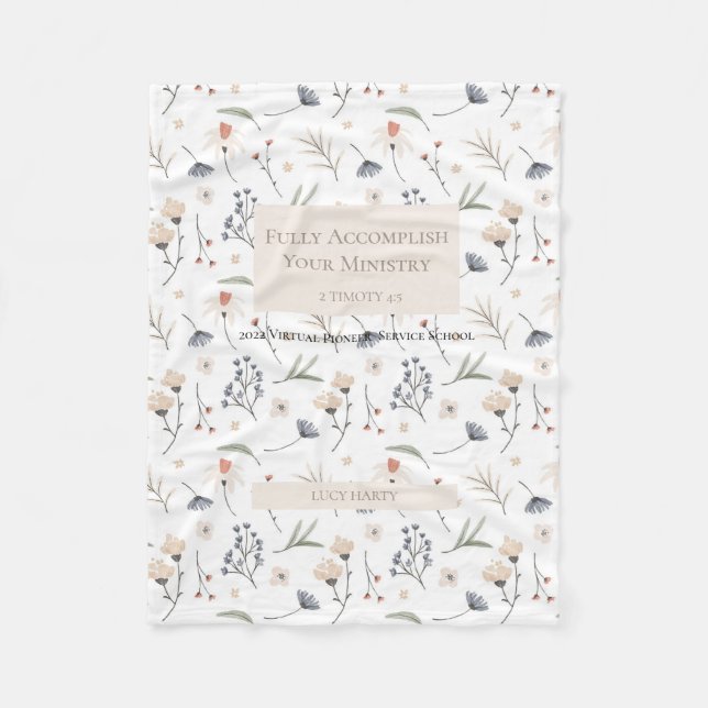 Personlig för 2022 års JW-pionjärer  Fleecefilt (Framsidan)