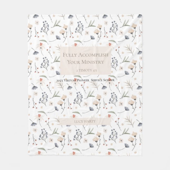 Personlig för 2023 års JW-pionjärer Fleecefilt (Framsidan)