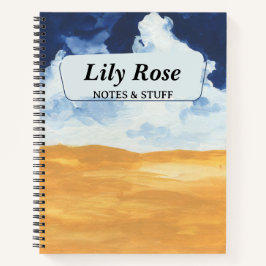 Personlig för Abstrakt av blått och Gult vattenfär