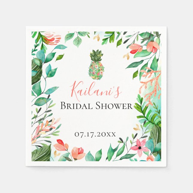 Personlig för ananas pappersservett (Framsidan)