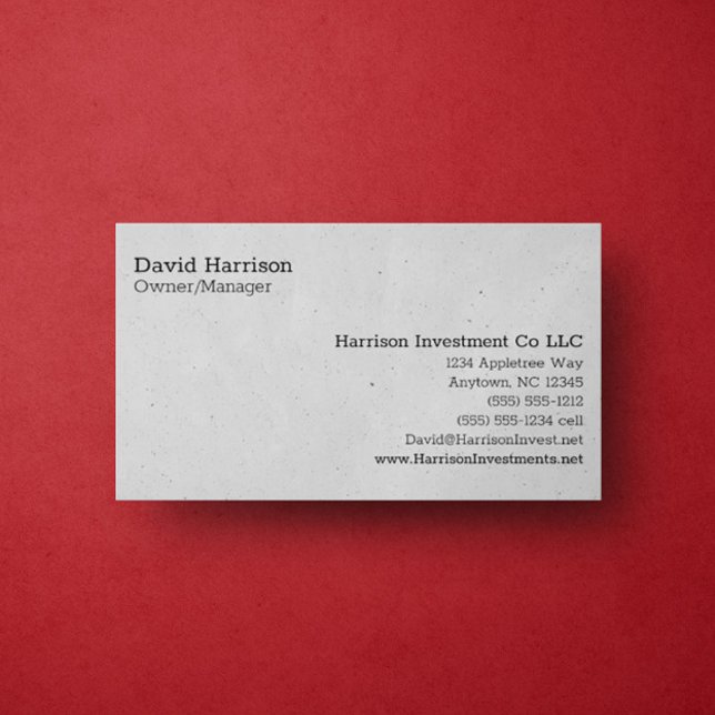 Personlig för anpassade nio rader visitkort (Professional Business Cards)