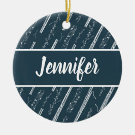 Personlig för Anpassningsbar av musikgåva från Bas Julgransprydnad Keramik