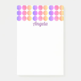 personlig för anpassningsbar av söt-pastellpunkter post-it block