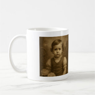 Personlig för anpassningsbar barndomsfoto och Vint Kaffemugg