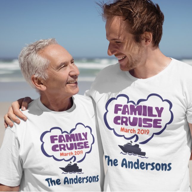 Personlig för anpassningsbar-familjens kryssningsd t shirt (Skapare uppladdad)