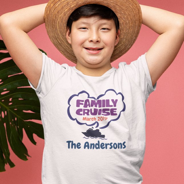 Personlig för anpassningsbar-familjens kryssningsd t shirt (Skapare uppladdad)