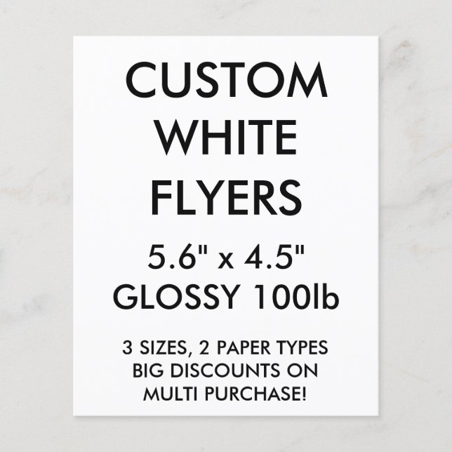 Personlig för anpassningsbar, liten, blank, 5,6-tu flygblad (Framsidan)