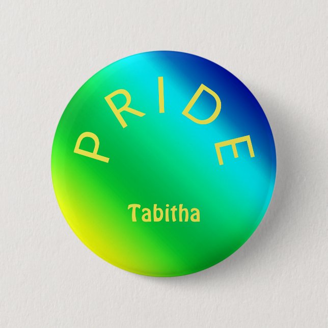 Personlig för anpassningsbar PRIDE för Multifärgad Knapp (Framsida)