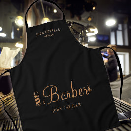 Personlig för anställda vid Barber-butiken, svart 