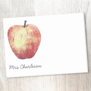 Personlig för Apple Watercolor Post-it Block