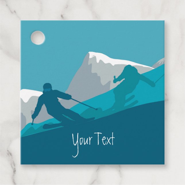 Personlig för att hoppa över Alperna Gåvor Etiketter (Framsida)