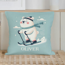 Personlig för att hoppa över Polarna Bear Kudde