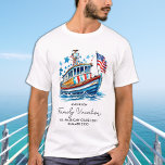 Personlig för  av Patriotic Cruise Frakt T Shirt<br><div class="desc">Patriotic Cruise Vacation T-Shirt! Perfekten som tillägg till din familjs sommarsemestersoldat! Den här skjortan är tillverkad av högkvalitativa material och har en sjudande kryssningsmodell med en amerikansk flagga som är perfekt för alla slags båtar eller frakter. Det tillför inte bara lite patriotism till ert resa, utan det fungerar också som...</div>