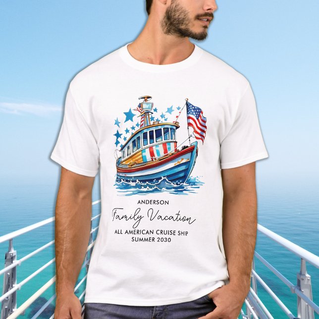 Personlig för  av Patriotic Cruise Frakt T Shirt (Skapare uppladdad)