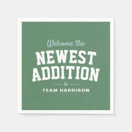 Personlig för babyduschblåskalig skugga pappersservett