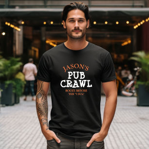 Personlig för Bachelor Party Pub Crawl T-shirt
