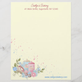 Personlig för bakverk och bakverk brevhuvud