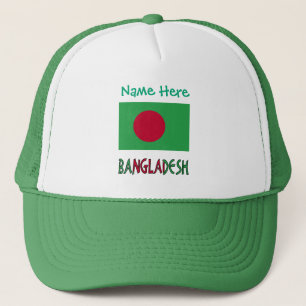 Personlig för Bangladesh Flagga Grönt  Keps