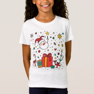 personlig för barn för söt julfest t shirt